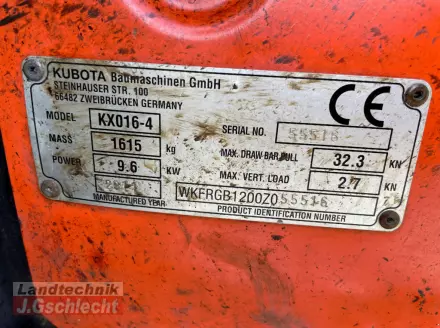 Kubota kx016-4 Minibagger